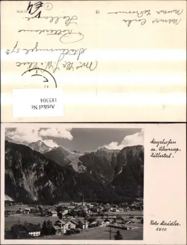 185304,Mayrhofen Zillertal Foto Ak pub Foto Maidler 1010