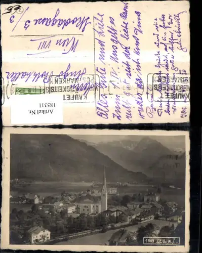 185311,Zell a. Ziller Zillertal Teilansicht Foto Ak