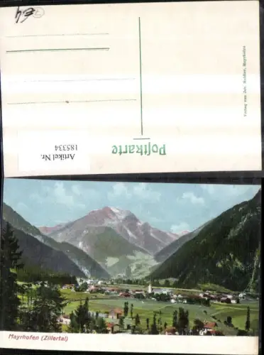 185334,Mayrhofen Zillertal