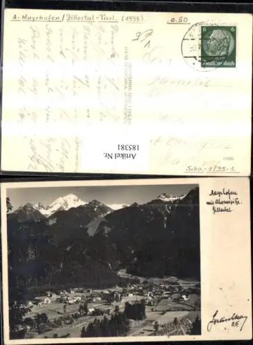 185381,Mayrhofen Totale m. Ahornspitze Zillertal pub Hruschka 25