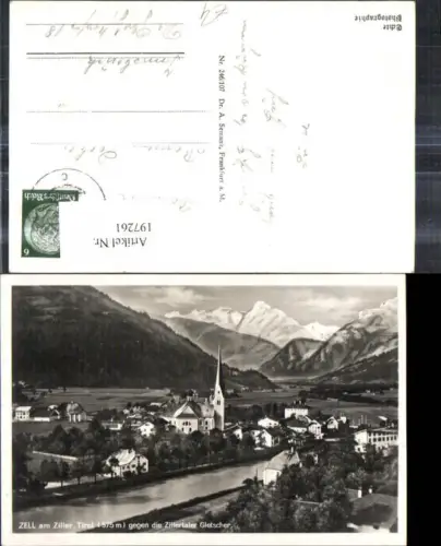 197261,Zell a. Ziller geg. d. Zillertaler Gletscher Totale