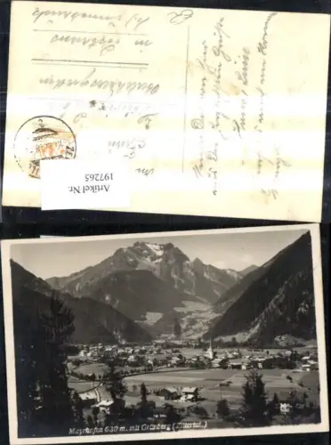 197265,Mayrhofen m. Grünberg Zillertal Foto Ak