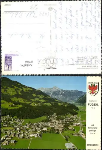 197269,Fügen m. Sonnwendgebirge Luftbild pub Alpina Druck