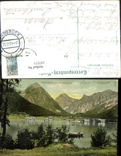 197271,Pertisau m. Fürstenhaus Ruderboot Boot