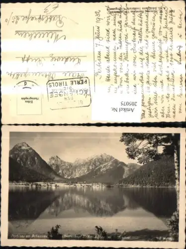 205075,Pertisau a. Achensee See Totale m. Tristenkopf u. Sonnjoch