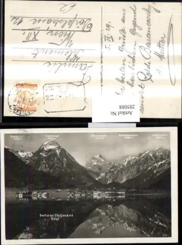 205088,Pertisau a. Achensee Totale Stanzerjoch Tristenkopf Sonnenjoch Bettlerkarspitze Falzturnjoch