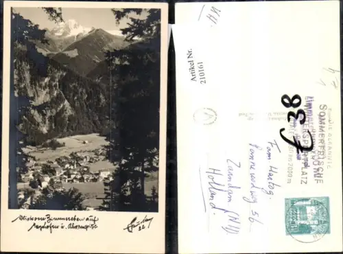 210161,Mayrhofen m. Ahornspitze Blick v. Zimmereben pub Hans Hruschka