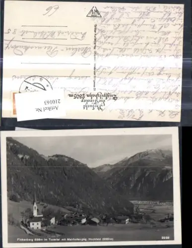 210163,Finkenberg im Tuxertal Totale m. Mairhofen geg. Hochfeld