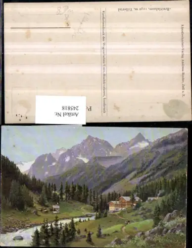 245818,Künstler AK Baumgartner Breitlahner im Zillertal b. Mayrhofen