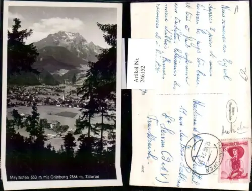246152,Mayrhofen Totale m. Grünberg im Zillertal