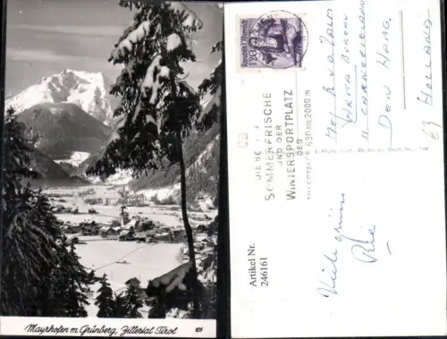 246161,Mayrhofen Totale m. Grünberg im Zillertal