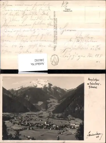 246182,Mayrhofen im Zillertal Totale m. Grünberg pub Hans Hruschka 08