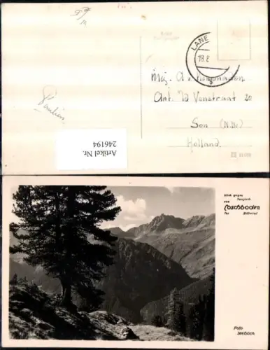 246194,Blick geg. Tunsjoch v. Loschboden b. Tux im Zillertal Partie