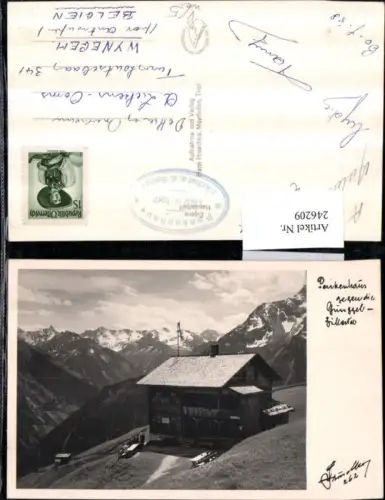 246209,Penkenhaus geg. d. Gunggl im Zillertal Bergkulisse b. Finkenberg pub Hans Hruschka 262