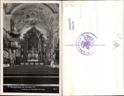256178,St. Georgenberg b. Schwaz Innenansicht d. Wallfahrtskirche Kirche