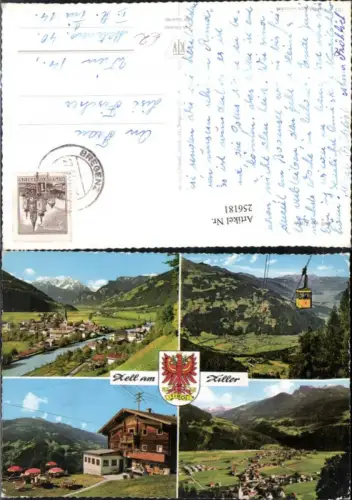 256181,Zell am Ziller Totale Seilbahn Alpengasthof Mehrbildkarte