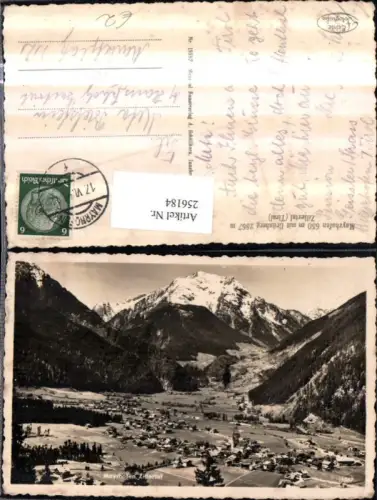 256184,Mayrhofen Totale m. Grünberg Bergkulisse