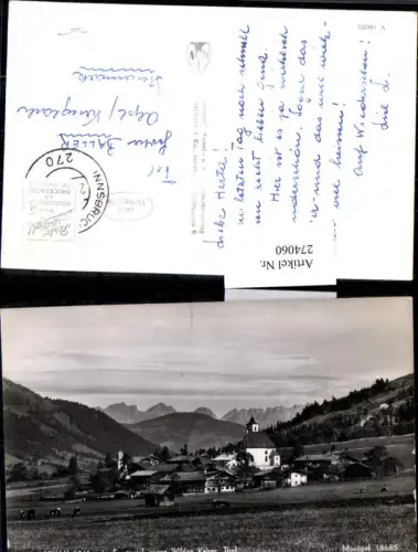 274060,Aschau im Spertental Totale geg. Wilden Kaiser Bergkulisse