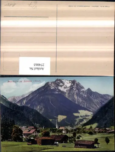 274065,Mayrhofen im Zillertal Totale Bergkulisse pub Purger e Co 11722
