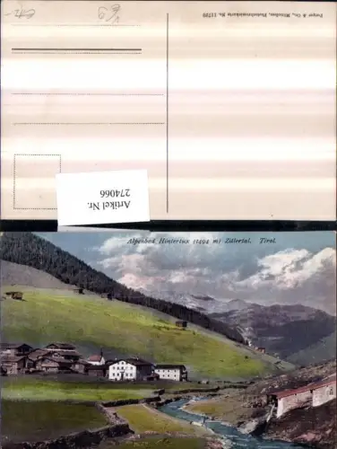 274066,Bad Hintertux im Zillertal Totale Bergkulisse pub Purger e Co 11720