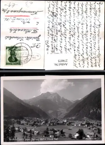 274075,Mayrhofen im Zillertal Totale geg. Grünberg Bergkulisse