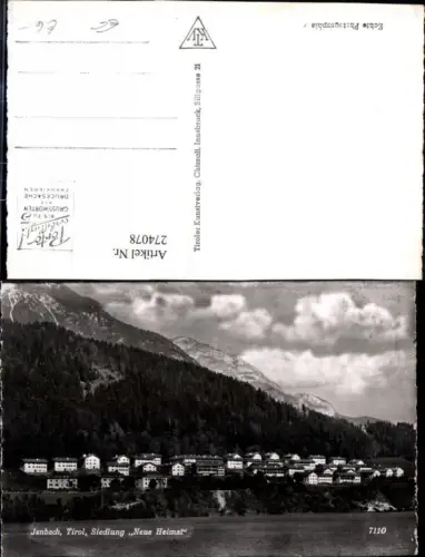 274078,Jenbach in Tirol Siedlung Neue Heimat Bergkulisse