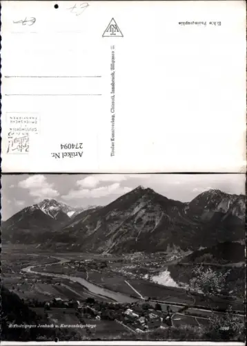 274094,Rotholz geg. Jenbach Totale u. Karwendelgebirge Bergkulisse