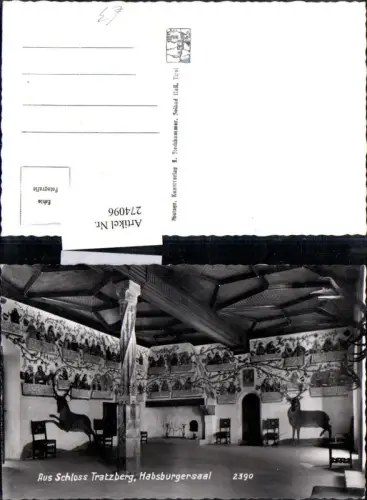 274096,Schloss Tratzberg b. Schwaz Habsburgersaal Innenansicht