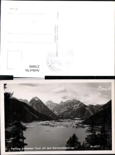 274098,Pertisau am Achensee Totale m. Karwendelgebirge Bergkulisse