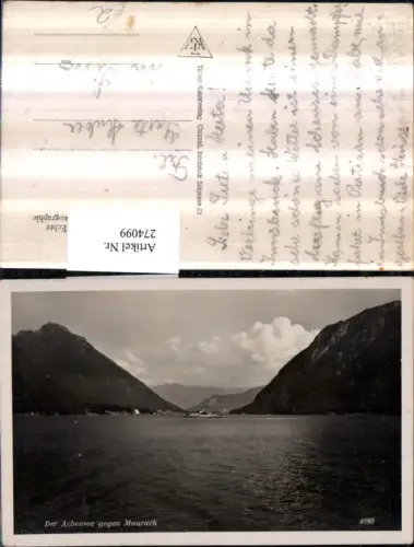 274099,Achensee See geg. Maurach Bergkulisse Dampfer