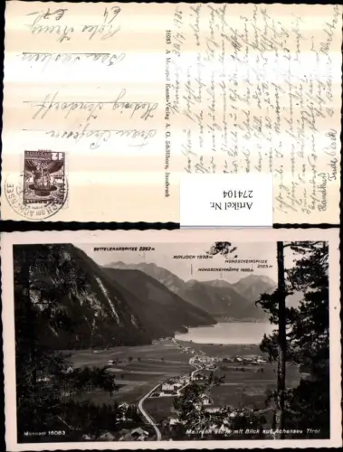 274104,Maurach Totale Blick auf Achensee See Bergkulisse