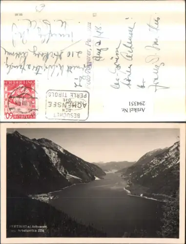 294351,Pertisau am Achensee Teilansicht geg. Scholastika Bergkulisse