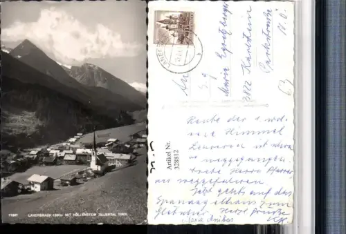 328812,Lanersbach Totale m. Höllenstein im Zillertal Bergkulisse
