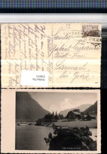 328875,Geisalm Gaisalm b. Pertisau am Achensee Dampfer