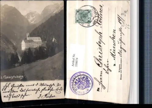330074,Abtei St. Georgenberg b. Schwaz Bergkulisse