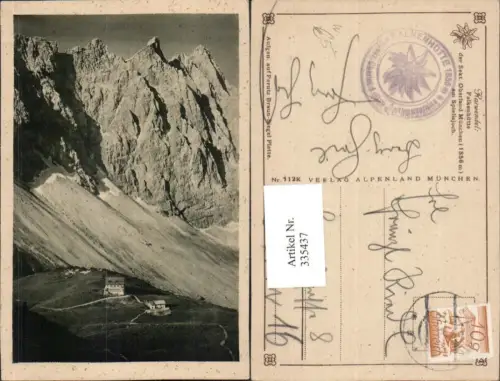 335437,Falkenhütte Berghütte am Spielisjoch b. Hinterriß Bergkulisse