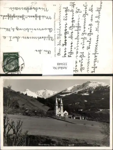 335448,Weerberg Kirche Bergkulisse