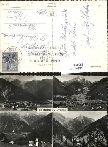 335491,Mayrhofen Totale Bergkulisse Mehrbildkarte