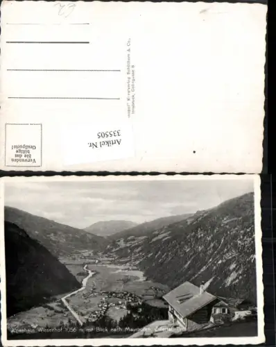 335505,Alpenhaus Wiesenhof m. Blick nach Mayrhofen Totale