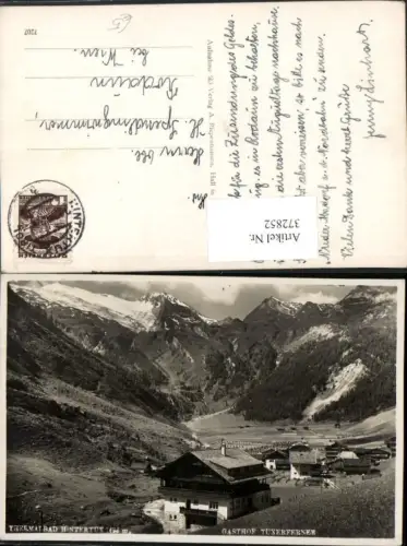 372852,Bad Hintertux b. Tux Gasthof Tuxerferner Bergkulisse