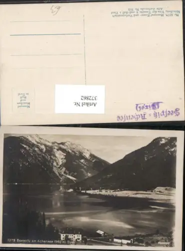 372862,Seespitz am Achensee See Bergkulisse