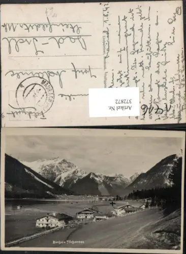 372872,Buchau am Achensee See Bergkulisse Feldpost