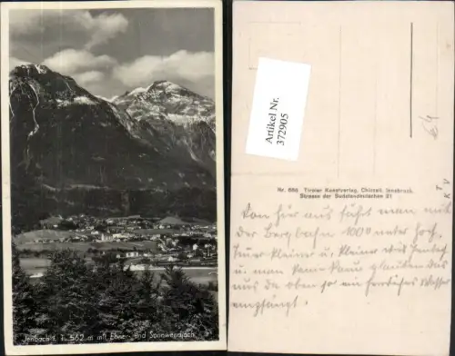 372905,Jenbach in Tirol Totale m. Ebner- und Sonnwendjoch Bergkulisse