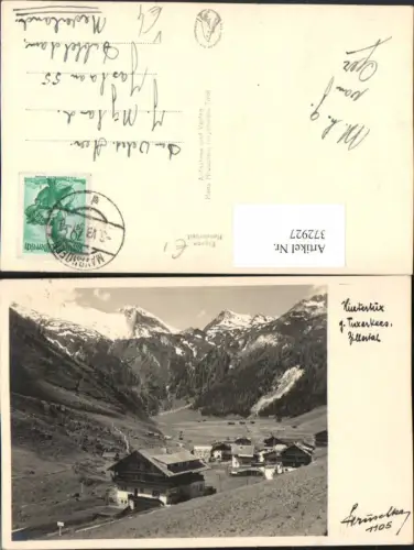 372927,Hintertux Totale geg. Tuxerkees Bergkulisse pub Hans Hruschka 1105