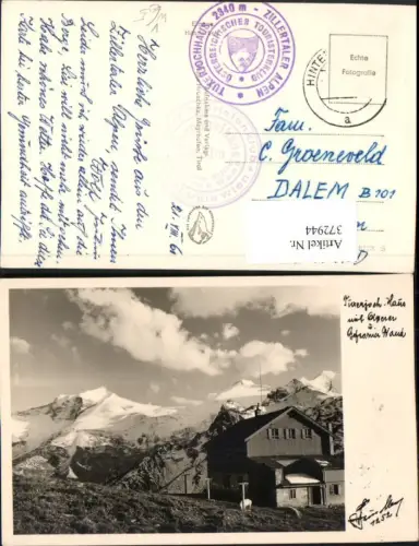 372944,Tuxerjochhaus Berghütte b. Tux m. Olperer Bergkulisse pub Hans Hruschka 1252