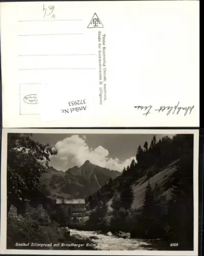 372953,Gasthof Zillergrund m. Brandberger Kolm b. Mayrhofen Bergkulisse