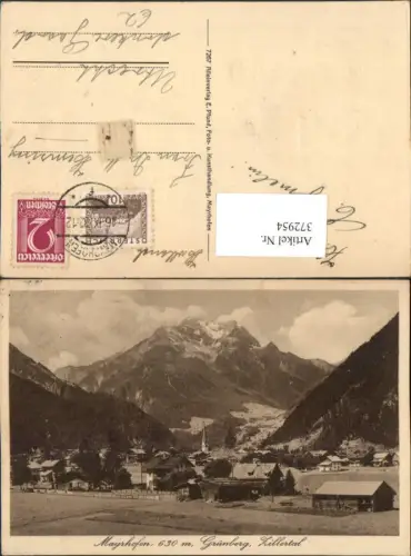 372954,Mayrhofen im Zillertal Totale m. Grünberg Bergkulisse