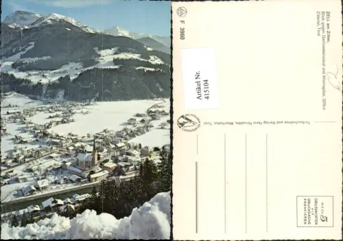 415104,Zell am Ziller Totale geg. Gerlossteinwand Bergkulisse Winterbild