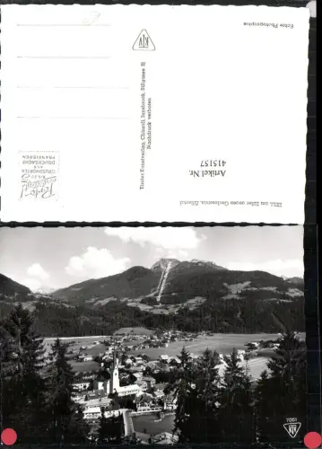 415157,Zell am Ziller Totale geg. Gerlosstein Bergkulisse