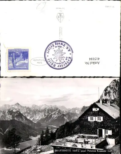 415184,Erfurterhütte Berghütte b. Maurach geg. Achensee Bergkulisse